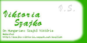 viktoria szajko business card