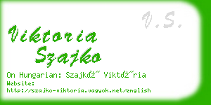 viktoria szajko business card